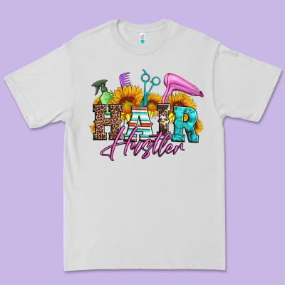 Hair Hustler Hairstylist Premium Tee Designed By Artiststas