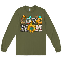 Army Green love mom Long Sleeve Tee - LillyAllenDesigns