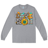 Heather Grey love mom Long Sleeve Tee - LillyAllenDesigns