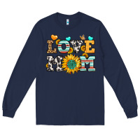 Navy love mom Long Sleeve Tee - LillyAllenDesigns