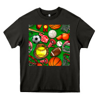 Asphalt physical education class seamless pattern Heavy Core Tee - BundleAndBundleShop