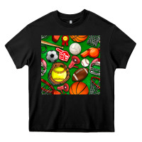 Black physical education class seamless pattern Heavy Core Tee - BundleAndBundleShop
