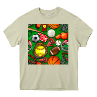 Mossy physical education class seamless pattern Heavy Core Tee - BundleAndBundleShop