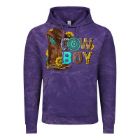 Cloud Purple western cowboy Vintage Hoodie - NancyCooperArtShop