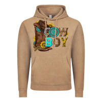 Vintage Coffee western cowboy Vintage Hoodie - NancyCooperArtShop