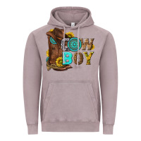Vintage Zinc western cowboy Vintage Hoodie - NancyCooperArtShop