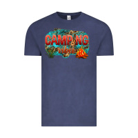 Vintage Denim camping vibes Vintage Tee - NancyCooperArtShop
