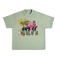 Oil Green my first day of kindergarten Urban Heavy Tee - NancyCooperArtShop