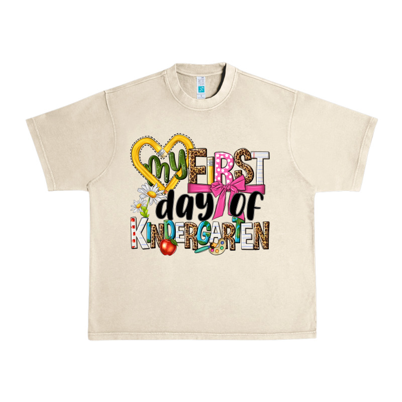 My First Day Of Kindergarten Urban Heavy Tee by NancyCooperArtShop | Teevron