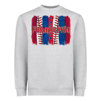 Heather Grey philadelphia baseball team spirit brushstrokes Heavyweight Sweatshirt - Artiststas