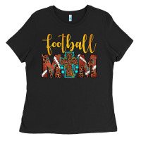 Black football mom Ladies Tee - JahusDesignShop