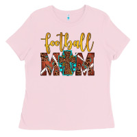 Bubblegum Pink football mom Ladies Tee - JahusDesignShop