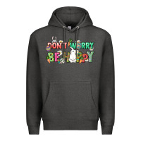 Charcoal Heather Don't worry be hoppy Easter Day Premium Hoodie - HowdyJamesFarm