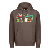 Coffee Don't worry be hoppy Easter Day Premium Hoodie - HowdyJamesFarm