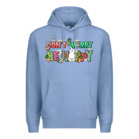 Colony Blue Don't worry be hoppy Easter Day Premium Hoodie - HowdyJamesFarm