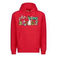 Red Don't worry be hoppy Easter Day Premium Hoodie - HowdyJamesFarm