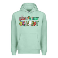 Seafoam Don't worry be hoppy Easter Day Premium Hoodie - HowdyJamesFarm
