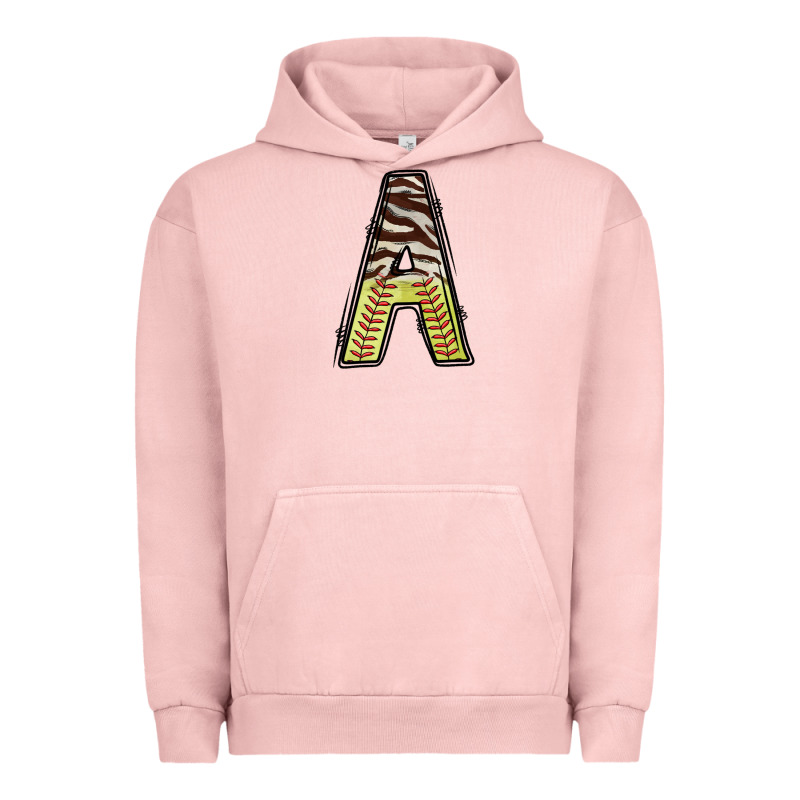 Softball Alphabet A Urban Hoodie by CowhideDigitalArt | Teevron