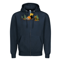 Navy western i got a heart like a truck Zipper Hoodie - TumblerDesignByShophia