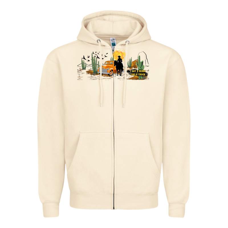 Western I Got A Heart Like A Truck Zipper Hoodie by TumblerDesignByShophia | Teevron