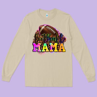 Football Mama Long Sleeve Tee Designed By Lillyallendesigns
