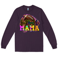 Plum football mama Long Sleeve Tee - LillyAllenDesigns