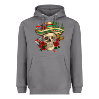 Storm Di de los muertos with roses Mexico Heavyweight Hoodie - HowdyJamesFarm