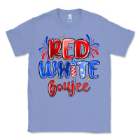 Colony Blue red white boujee Classic Tee - MaliasSmallBusiness