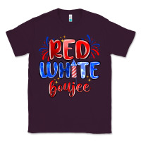 Plum red white boujee Classic Tee - MaliasSmallBusiness