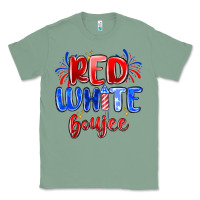 Sage red white boujee Classic Tee - MaliasSmallBusiness