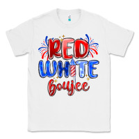 White red white boujee Classic Tee - MaliasSmallBusiness