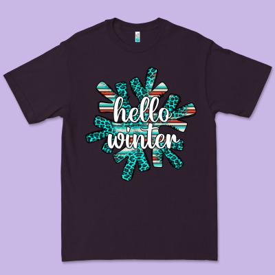 Hello Winter Premium Tee Designed By Adodesignshop