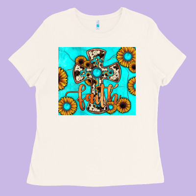 Cross Tumbler Ladies Tee Designed By Jahusdesignshop