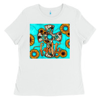 White cross tumbler Ladies Tee - JahusDesignShop