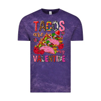Cloud Purple tacos are my valentine Vintage Tee - NancyCooperArtShop