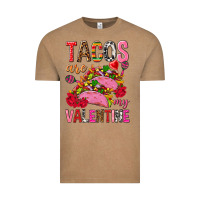 Vintage Coffee tacos are my valentine Vintage Tee - NancyCooperArtShop