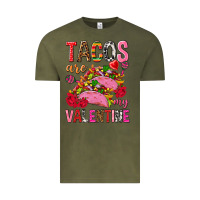 Vintage Olive tacos are my valentine Vintage Tee - NancyCooperArtShop