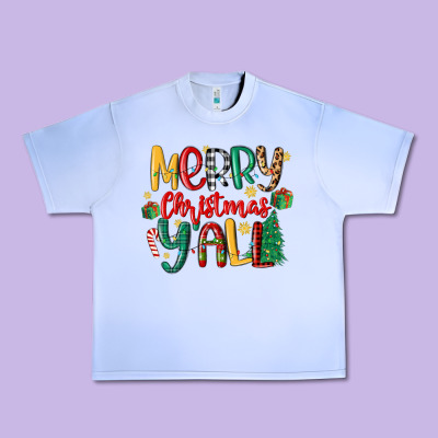 Merry Christmas Y'all Urban Heavy Tee Designed By Maliassmallbusiness