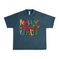 Midnight Navy merry christmas y'all Urban Heavy Tee - MaliasSmallBusiness