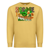Antique Gold Kiss me i am irish St. Patrick's Day Premium Sweatshirt - CowGirlArtShop
