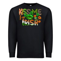 Black Kiss me i am irish St. Patrick's Day Premium Sweatshirt - CowGirlArtShop