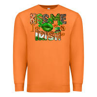 Carrot Kiss me i am irish St. Patrick's Day Premium Sweatshirt - CowGirlArtShop