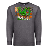 Charcoal Heather Kiss me i am irish St. Patrick's Day Premium Sweatshirt - CowGirlArtShop