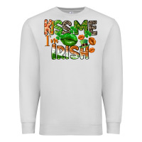 Dove Grey Kiss me i am irish St. Patrick's Day Premium Sweatshirt - CowGirlArtShop