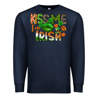 Navy Kiss me i am irish St. Patrick's Day Premium Sweatshirt - CowGirlArtShop