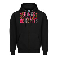 Black Fringe with benefits Valentine's Day Zipper Hoodie - HowdyJamesFarm