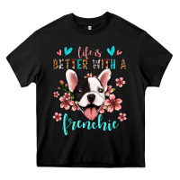Black life is better with a frenchie Heavy Core Tee - Jasminsmagicworld