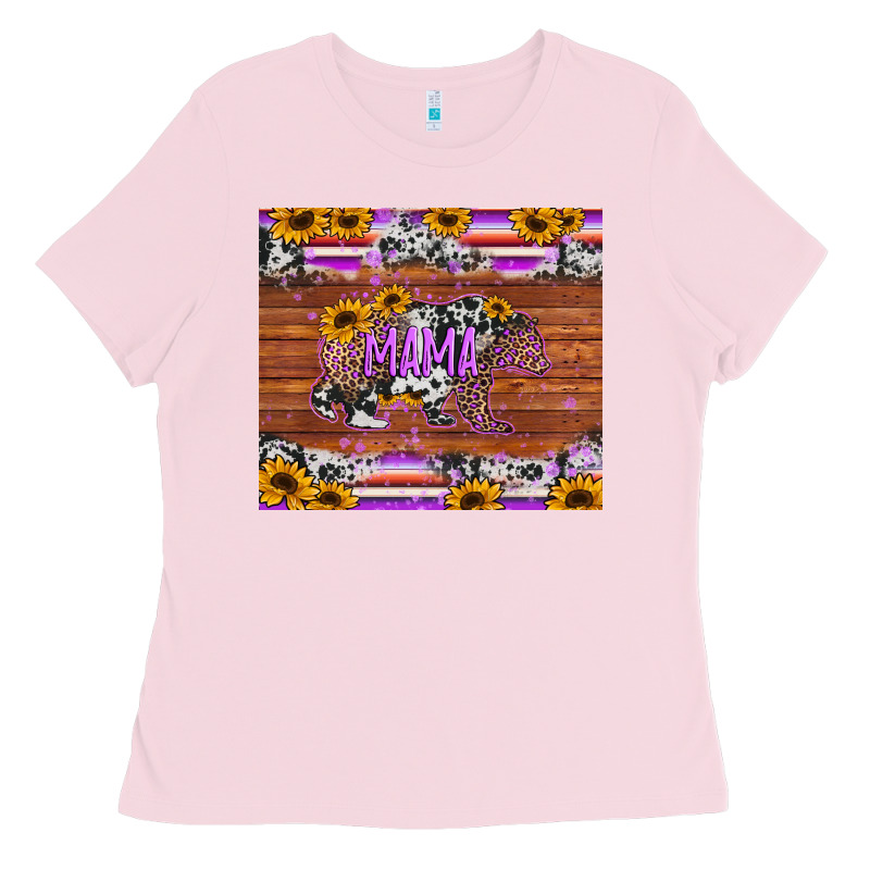 Mama Bear Sunflowers Purple Ladies Tee by Jasminsmagicworld | Teevron