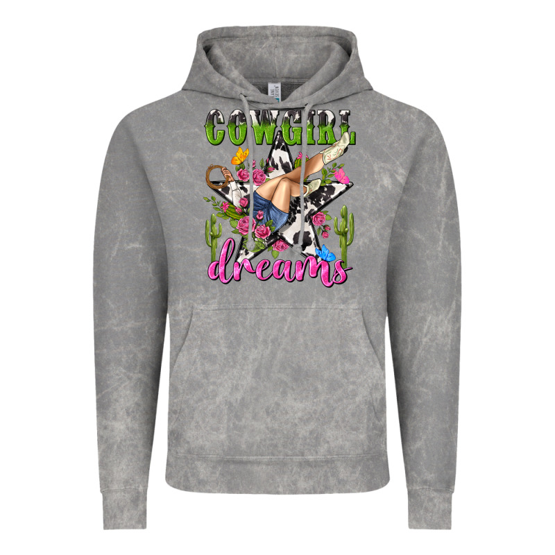 Western Rodeo Cowgirl Dreams Vintage Hoodie by NancyCooperArtShop | Teevron
