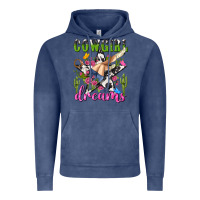 Vintage Denim western rodeo cowgirl dreams Vintage Hoodie - NancyCooperArtShop